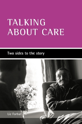 Book cover for Talking about care