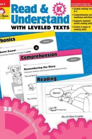 Cover of Read and Understand with Leveled Texts, Kindergarten Teacher Resource