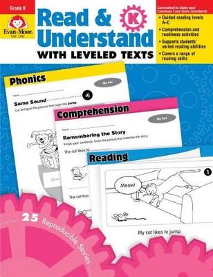 Cover of Read and Understand with Leveled Texts, Kindergarten Teacher Resource