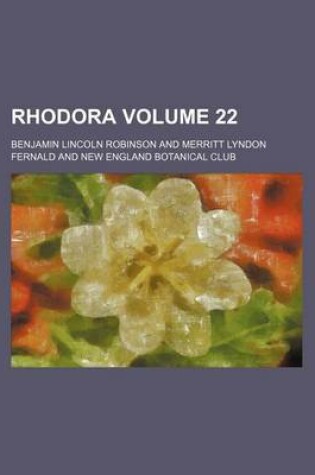 Cover of Rhodora Volume 22