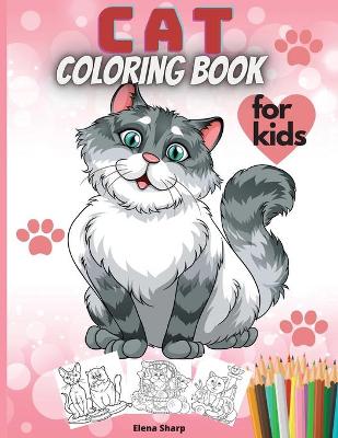 Book cover for Cat Coloring Book For Kids