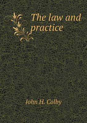 Book cover for The law and practice