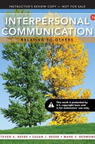 Cover of Instructor's Review Copy for Interpersonal Communication