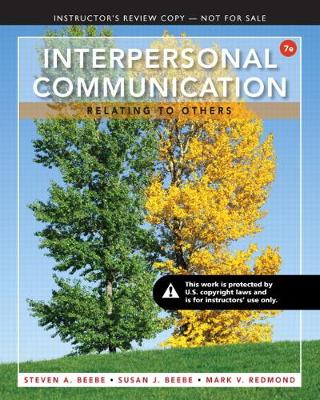 Book cover for Instructor's Review Copy for Interpersonal Communication