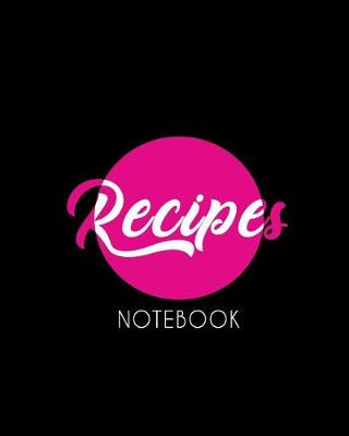 Book cover for recipes notebook