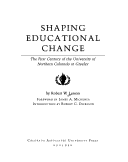 Book cover for Shaping Educational Change