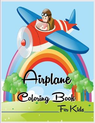 Book cover for Airplane Coloring Book for Kids