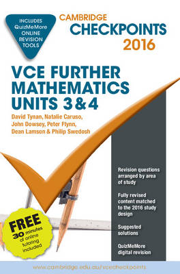 Book cover for Cambridge Checkpoints Vce Further Mathematics 2016 and Quiz Me More