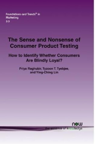 Cover of The Sense and Nonsense of Consumer Product Testing