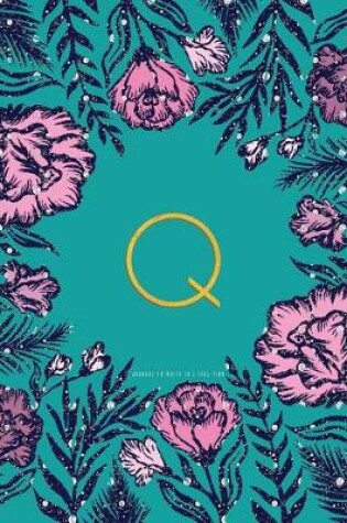 Cover of Q Journal to Write in - Teal Pink