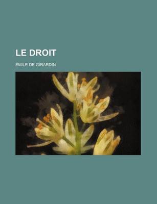 Book cover for Le Droit