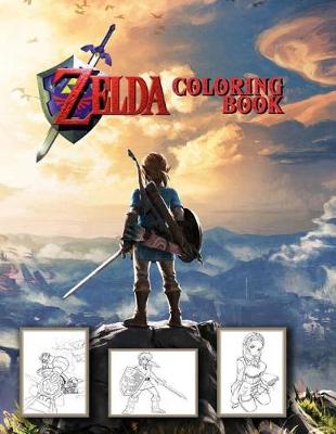 Book cover for Zelda Coloring Book