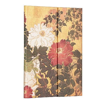 Book cover for Natsu (Rinpa Florals) Midi Lined Hardback Journal (Wrap Closure)