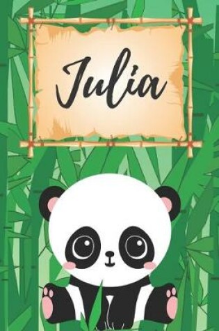 Cover of personalisiertes Notizbuch Panda / Malbuch / Kritzelbuch / Tagebuch / Journal / Notizheft / DIN A5 / Geschenke Julia