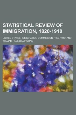 Cover of Statistical Review of Immigration, 1820-1910