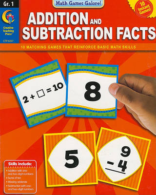 Cover of Addition and Subtraction Facts, Grade 1