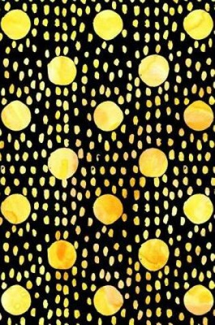 Cover of Journal Notebook Watercolor Spots and Dots Yellow