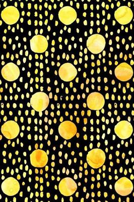 Cover of Journal Notebook Watercolor Spots and Dots Yellow