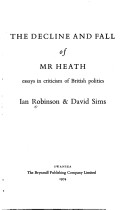 Book cover for The Decline and Fall of Mr.Heath