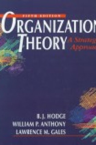 Cover of Teoria De La Organizacion
