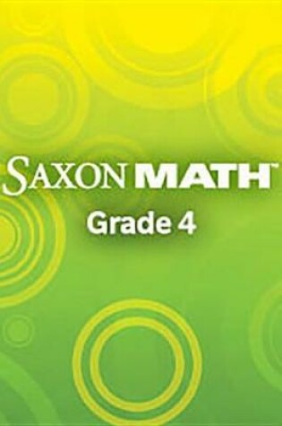 Cover of Saxon Math Intermediate 4, Volumes 1 & 2