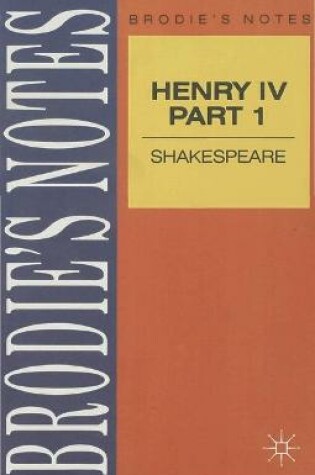 Cover of Shakespeare: Henry IV, Part I