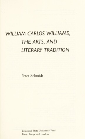 Book cover for William Carlos Williams