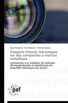 Book cover for Imagerie d'Essais Mecaniques Sur Des Composites A Matrice Metallique