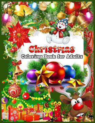 Book cover for Christmas Coloring Book for Adults