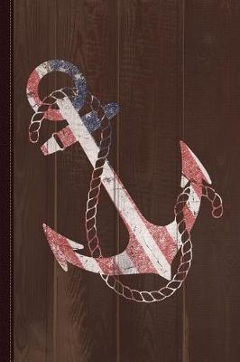 Book cover for Patriotic American Flag Anchor Journal Notebook