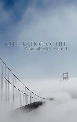 Book cover for celebration of life Remembrance blank page journal golden gate Bridge San Francisco