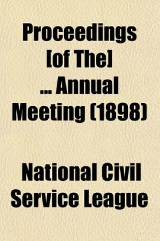 Cover of Proceedings [Of The] Annual Meeting (Volume 18-22)