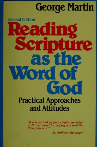 Cover of Reading Scripture as the Word of God