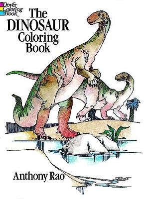 Book cover for The Dinosaur Colouring Book