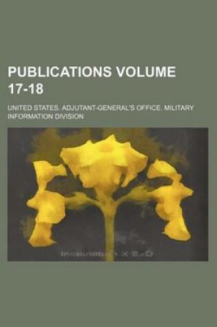 Cover of Publications Volume 17-18