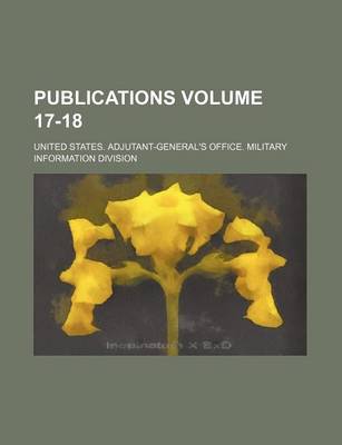 Book cover for Publications Volume 17-18