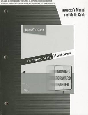 Book cover for Contemporary Business, Instructor's Manual and Media Guide