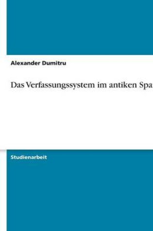 Cover of Das Verfassungssystem im antiken Sparta