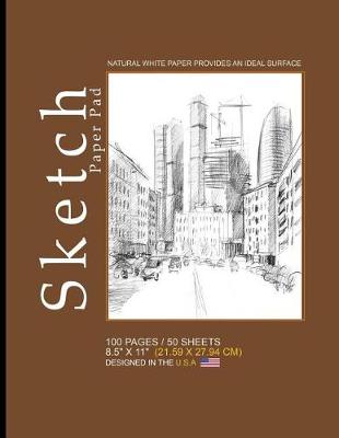 Book cover for Sketch Paper Pad -Brown, City Cover