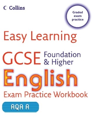 Cover of GCSE English Exam Practice Workbook for AQA A