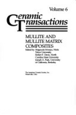 Cover of Mullite and Mullite Matrix Composites