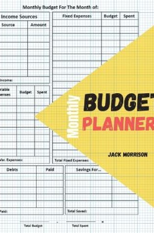 Cover of Monthly budget planner and organizer