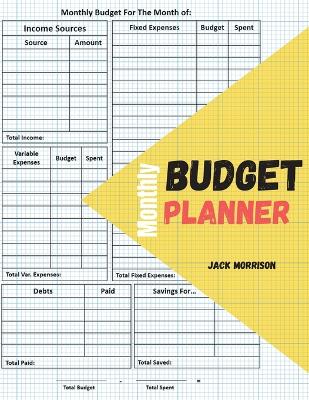 Book cover for Monthly budget planner and organizer
