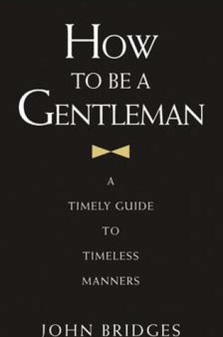 Cover of How to be a Gentleman