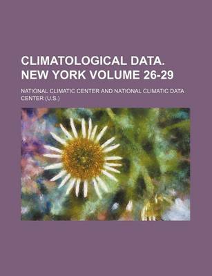 Book cover for Climatological Data. New York Volume 26-29