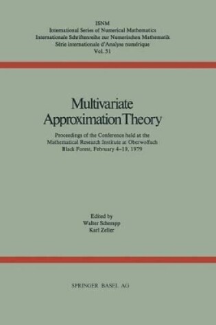 Cover of Multivariate Approximation Theory