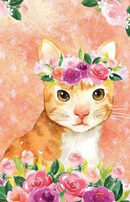 Book cover for Bullet Journal for Cat Lovers Orange Cat in Flowers