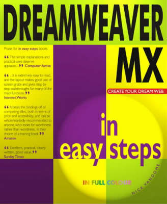 Cover of Dreamweaver MX in Easy Steps