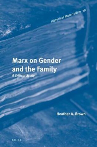 Cover of Marx on Gender and the Family