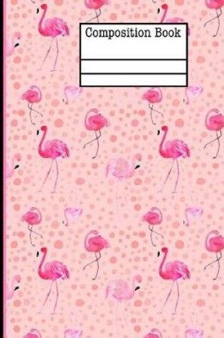 Cover of Flamingo Composition Notebook - 5x5 Quad Ruled